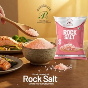 Rahul Sugar Rock Salt, Chemical Free, Non-GMO, 100% Natural, Rock Salt Sourced from the Himalayan Ranges, Pure Sendha Namak with Minerals for Everyday Use, Pack of 1 Kg