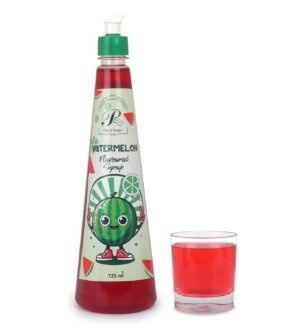 Rahul Sugar Watermelon Flavoured Syrup, 725 ml | Pure Watermelon Flavor for Mocktails, Cocktails, Lemonades, Iced Teas & More, Liquid