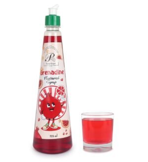 Rahul Sugar Grenadine Flavoured Syrup-725 ml | Sweet & Tart Pomegranate Flavor for Mocktails, Cocktails, Lemonades, Iced Teas