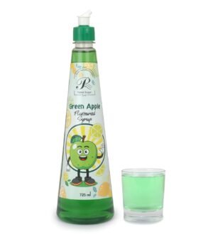 Rahul Sugar Green Apple Flavoured Syrup Mixer for Mocktails and Cocktails- 725 ml